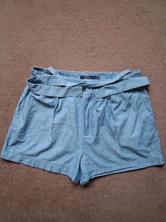 Polo Ralph Lauren Other - Polo Ralph Lauren Belted Chambray/Linen Shorts